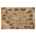 Plakát, Obraz - The Elder Scrolls V: Skyrim - Illustrated Map, 91.5 × 61 cm