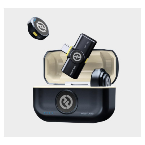 Hollyland Lark M2 USB-C - Wireless Lavalier Microphone with USB-CPlug (Duo, Shine Charcoal)