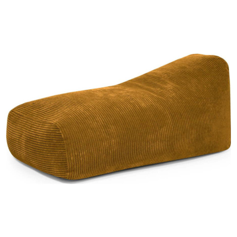 Manšestrový sedací vak v hořčicové barvě Snug 130 – SLOWDOWN