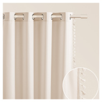 Dekorační závěs s kroužky BOHO LARA RING světle krémová 140x250 cm (cena za 1 kus) MyBestHome