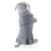 Vsepropejska Rossi zimní kabát pro psa s fleecem Barva: Šedá, Délka zad (cm): 21, Obvod hrudníku