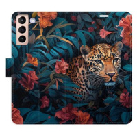 iSaprio Flip pouzdro Flower Jaguar 02 pro Samsung Galaxy S21