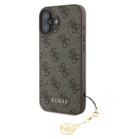 Guess 4G Charm kryt pro iPhone 16 Plus hnědý