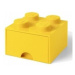 LEGO® úložný box 4 - se zásuvkou žlutá 250 x 250 x 180 mm