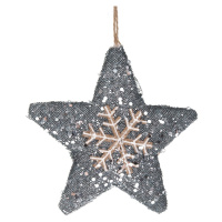 Vánoční závěsná hvězda Miram, 13,5 x 13,5 cm