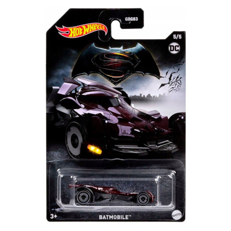 Hot wheels® batmobile™ bordó angličák 1:64 hlk48 Mattel