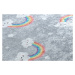 Dywany Łuszczów Dětský kusový koberec Junior 52063.801 Rainbow grey - 120x170 cm