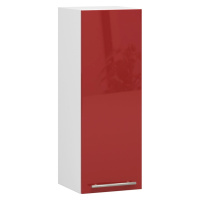 Ak furniture Závěsná kuchyňská skříňka Olivie W 30 cm bílo-červená
