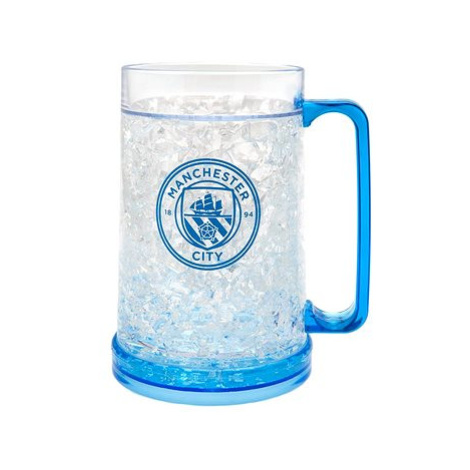 FotbalFans Chladicí půllitr Manchester City FC, modrý, plast, 420 ml