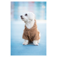 Vsepropejska Simon mikina pro psa s kapucí Barva: Béžová, Délka zad (cm): 24, Obvod hrudníku: 36