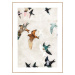 Obraz 30x40 cm Abstract Birds – Malerifabrikken