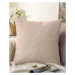 Světle růžový povlak na polštář s příměsí bavlny Minimalist Cushion Covers Leaves, 55 x 55 cm