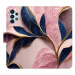 iSaprio flip pouzdro Pink Leaves pro Samsung Galaxy A13 / A13 5G