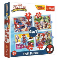 Trefl Puzzle Spidey a jeho úžasní přátelé 4v1 (12,15,20,24 dílků)