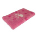 HS VetBedding Premium růžová – růžové malé a krémové velké tlapky