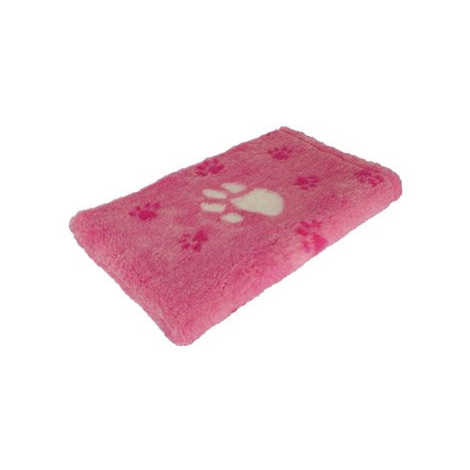 HS VetBedding Premium růžová – růžové malé a krémové velké tlapky