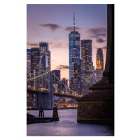 Fotografie The Brooklyn Bridge, Freedom Tower and, cmart7327, 26.7 × 40 cm