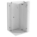 MEXEN/S Lunar sprchový kout pětiboký křídlový pravá 80 x 80, transparent, grafit kartáčovaná 831