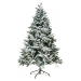 DecoLED Vánoční strom mix PE a PVC 180cm, Flock K064