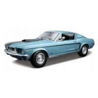 Maisto - Ford Mustang GT Cobra Jet FB 1968, metal modrá, 1:18