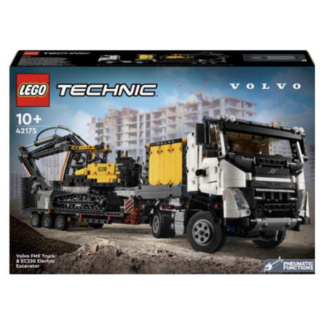 Nákladní auto Volvo FMX a elektrický bagr Volvo EC230 - LEGO Technic (42175)