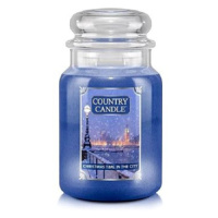 Country Candle Svíčka ve skleněné dóze, Vánoce ve městě, 680 g