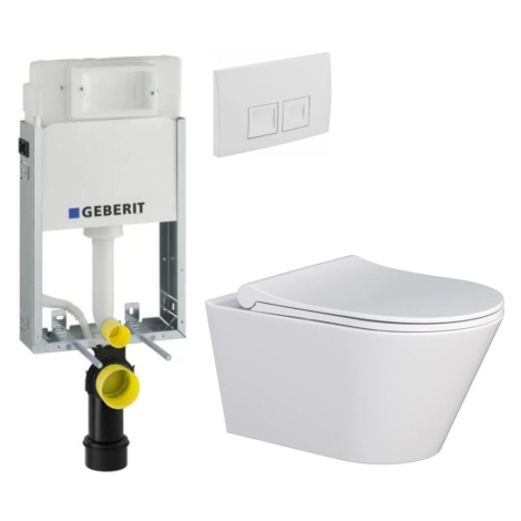 GEBERIT KOMBIFIXBasic vč. bílého tlačítka DELTA 50 + WC MYJOYS MY1 + SEDÁTKO 110.100.00.1 50BI M