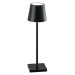 German Bezdrátová dobíjecí stolní LED lampa Mira / stmívatelná / černá
