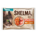 Shelma Kitten bezobilné dušené filetky losos a krůta pro koťata 4 × 85 g