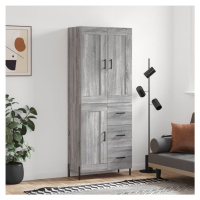 vidaXL Skříň highboard šedá sonoma 69,5 x 34 x 180 cm kompozitní dřevo