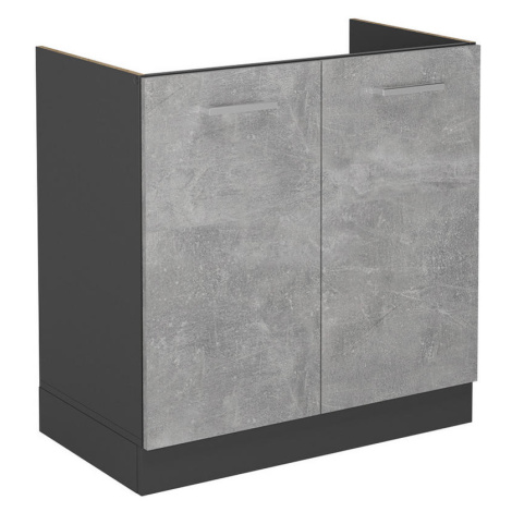 Vicco SKŘÍŇKA POD DŘEZ R-Line Beton 80 cm bez pracovní desky