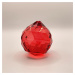 Křišťálová koule Feng Shui - Červená, 4 cm