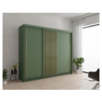 ARK Šatní skříň GREEN, Zelená 250 cm