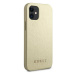 Guess GUHCP12SIGLGO hard silikonové pouzdro iPhone 12 Mini 5.4" gold Iridescent