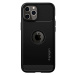 Spigen Rugged Armor silikonové pouzdro na iPhone 12 / 12 Pro Matte Black