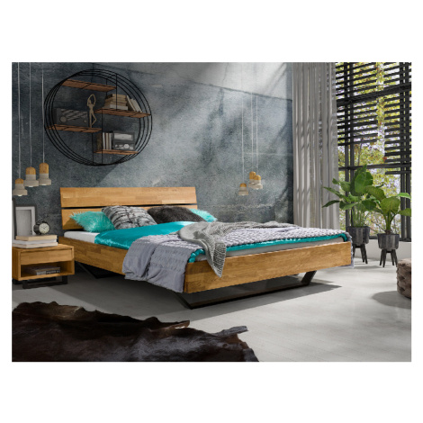 Dubová postel Wigo Style 180x200 cm, dub, masiv