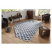 NORTHRUGS - Hanse Home koberce Kusový koberec Twin-Wendeteppiche 103128 blau creme – na ven i na