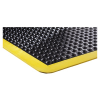 COBA Protiúnavová rohož Bubblemat safety, d x š x v 900 x 600 x 14 mm, černožlutá, počáteční / k