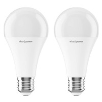 AlzaPower LED 18-115W, E27, 2700K, set 2ks