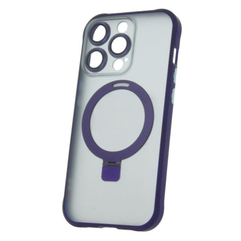 Silikonové TPU pouzdro Mag Ring pro Apple iPhone 15 Pro Max, fialová
