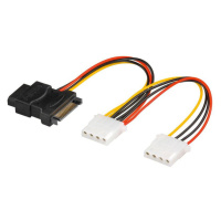 PremiumCord napájecí Y kabel k HDD Serial ATA na 3x 5,25