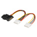 PremiumCord napájecí Y kabel k HDD Serial ATA na 3x 5,25" 20cm - kfsa-9