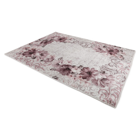 ASIR Koberec 160 x 230 RŮŽE béžová, červená