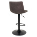 Norddan Designová barová židle Dominik tmavě šedá