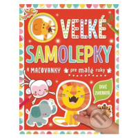 Veľké samolepky a maľovanky pre malé ruky: Divé zvieratá - kniha z kategorie Omalovánky