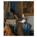 Obrazová reprodukce A Young Lady Seated at a Virginal, c.1670, Jan (1632-75) Vermeer, 35.3 × 40 