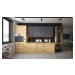 ArtExt Kuchyňská skříňka vysoká pro vestavnou troubu SILVER | D14RU 3M Barva korpusu: Dub artisa