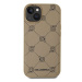 Karl Lagerfeld PU Karl Heads Pattern MagSafe Zadní Kryt pro iPhone 14 Beige