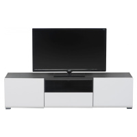 Televizní stolek isadora - bílý/dub černý