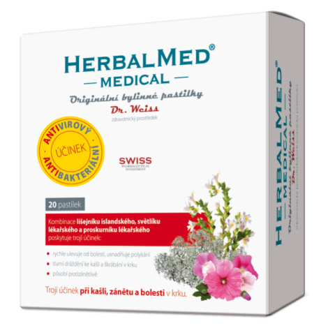 HerbalMed MEDICAL pastilky (20pst/kra)